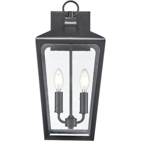 Brooks 2 Light 18.7 inch Powder Coated Black Outdoor Wall Sconce